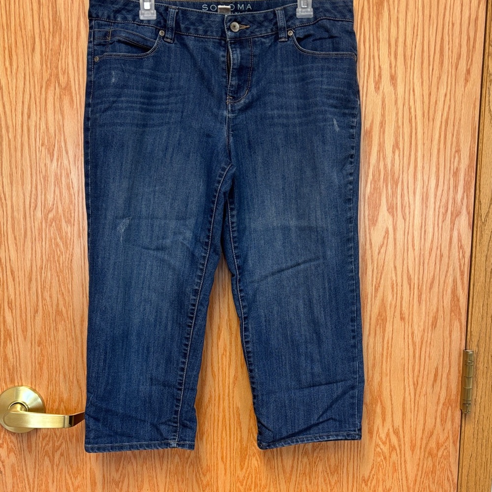 Sonoma Modern Fit Denim Capri Shorts size 12